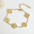 Gold 18k Plated Clover Bracelet
